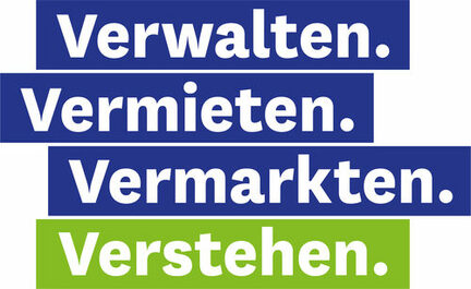 Logo mit dem Claim der WOBEGE: Verwalten, Vermieten, Verkaufen, Verstehen
